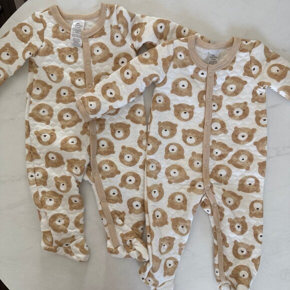 Little Beginnings Twin Bear Outfit - Picture 1 of 4